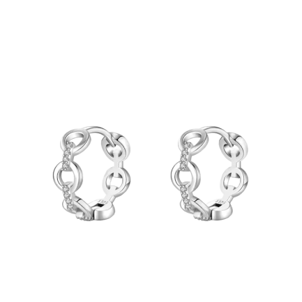 Сребърни обеци "Chain"