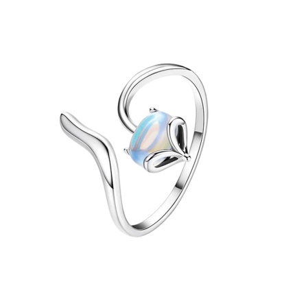 Сребърен пръстен “Fox Moonstone”