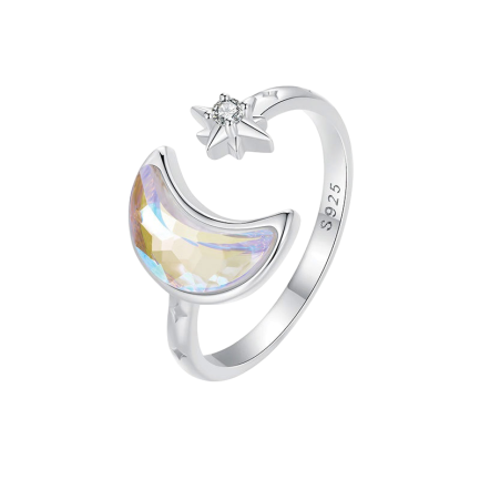 Сребърен пръстен "Opal Moon"