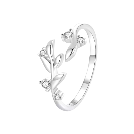 Сребърен пръстен "Leaf in Silver"