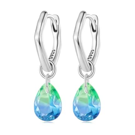 Сребърни обеци "Unique Drop"