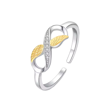 Сребърен пръстен "Gold Infinity"