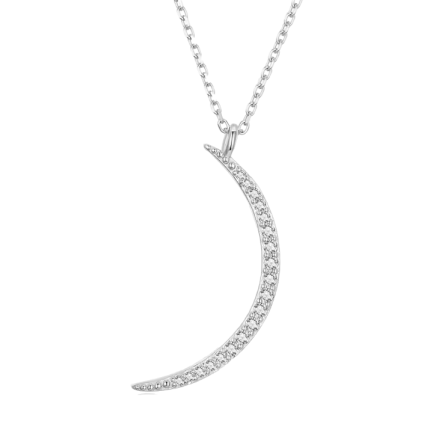 Сребърно колие "Long Moon"