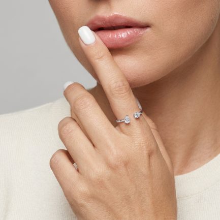 Сребърен пръстен “Luxury Drop”