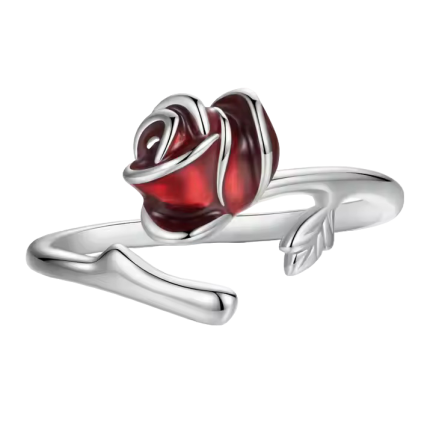 Сребърен пръстен "Enamel Flower"