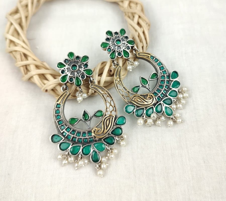 Photo silver earrings