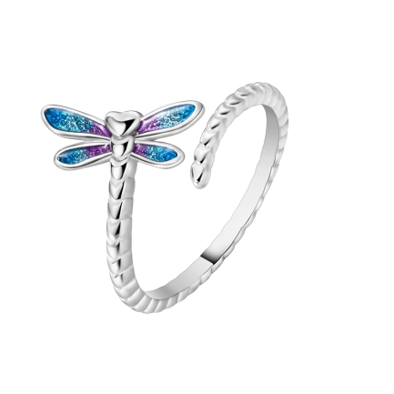 Сребърен пръстен “Blue Dragonfly”