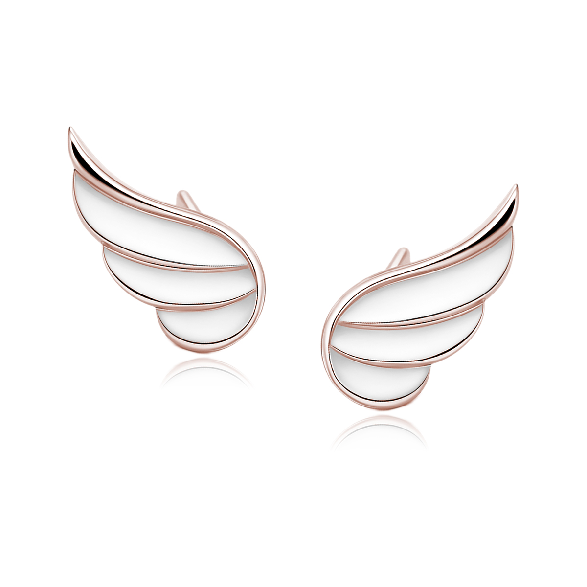 Сребърни обеци "Beautiful Wings" (13 мм / позлатени) Сребърни обеци "Beautiful Wings" (13 мм / позлатени)
