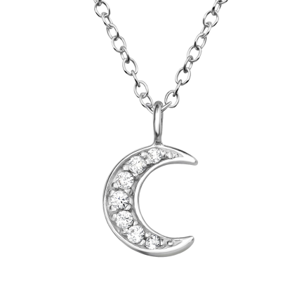 Сребърно колие "Silver Moon"