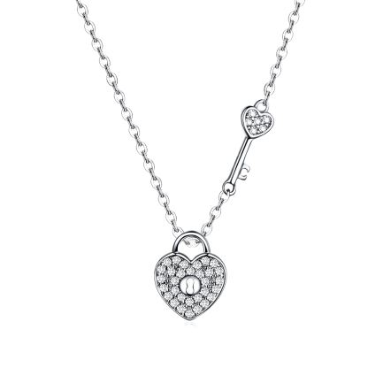 Сребърно колие "Loving Key"