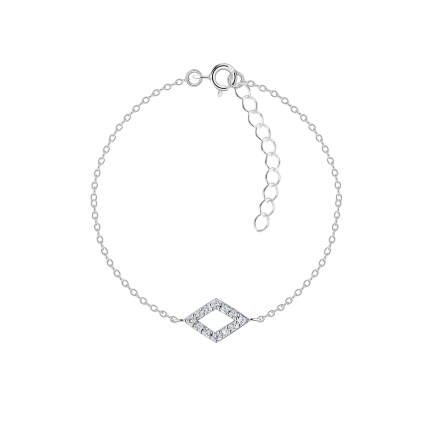 Сребърна гривна "Diamond Shaped"