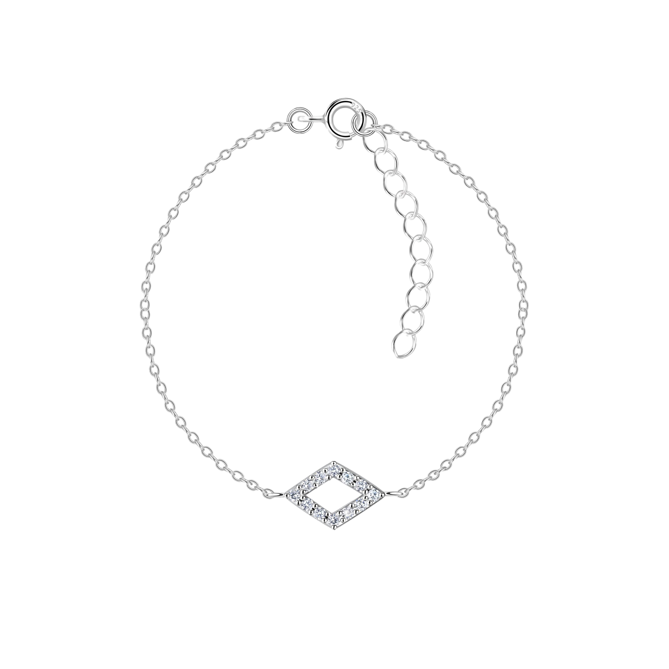 Сребърна гривна "Diamond Shaped" Сребърна гривна "Diamond Shaped"