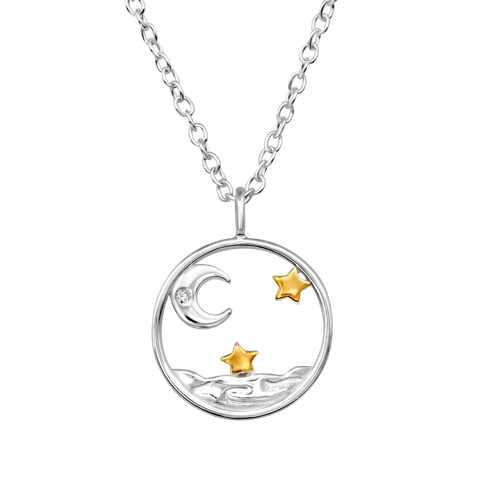 Сребърно колие "Sea Night" Сребърно колие "Sea Night"