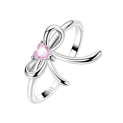 Сребърен пръстен “Pink Ribbon”