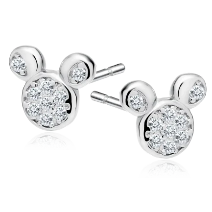 Сребърни обеци "Mickey" /малки/
