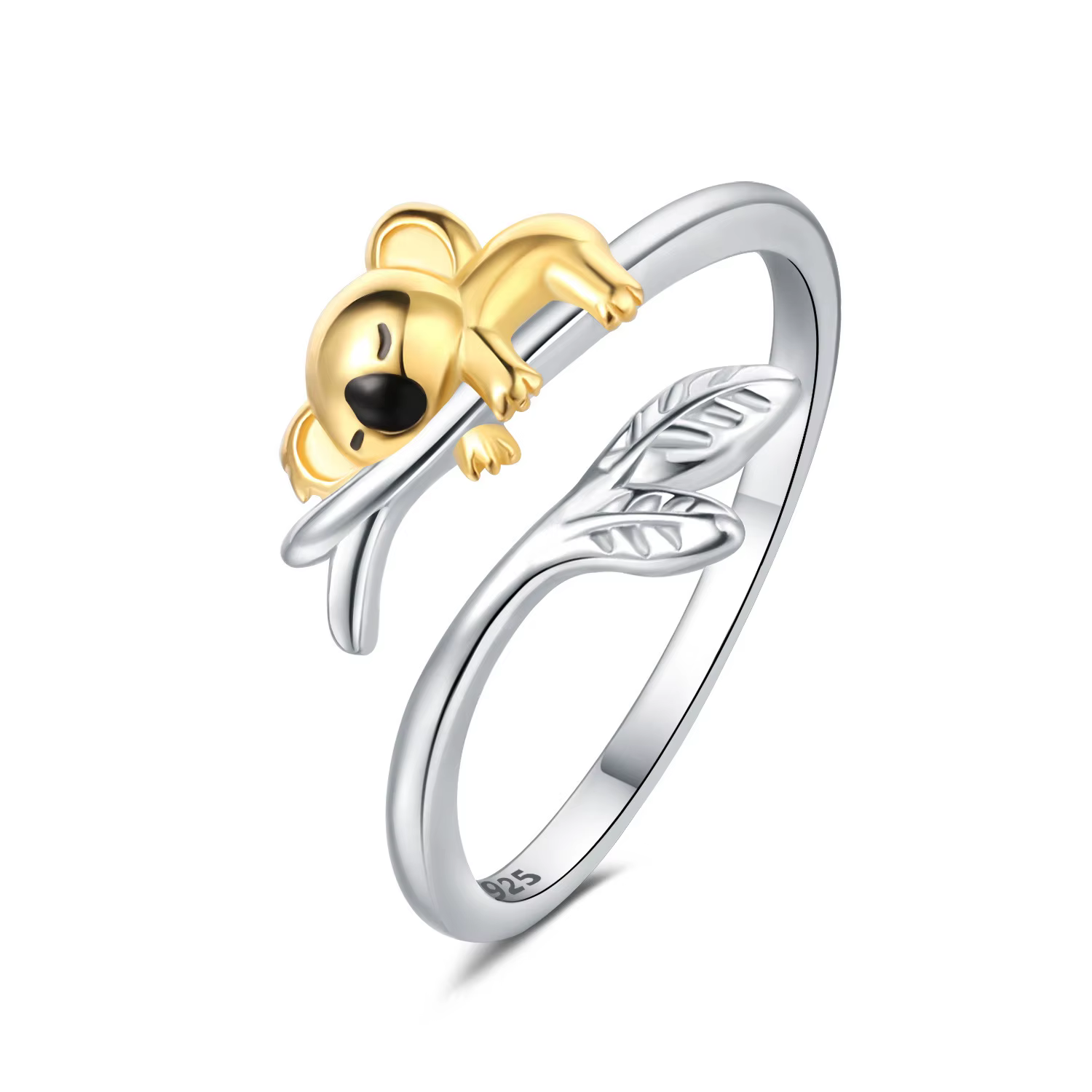 Сребърен пръстен "Gold Koala" Сребърен пръстен "Gold Koala"