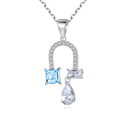 Сребърно колие "Water Drop"