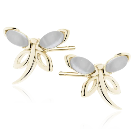 Сребърни обеци "Dragonflies"