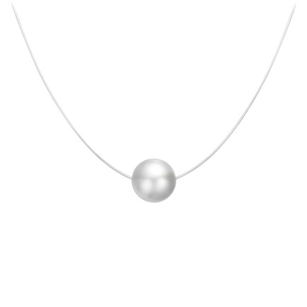 Сребърно колие "Invisible Pearl"