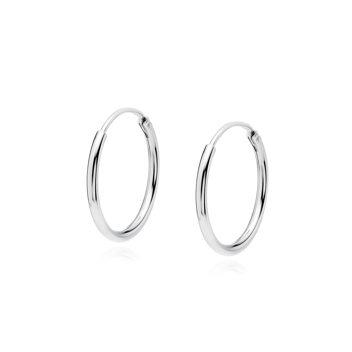 Сребърни обеци "14 mm Thin Hoop" Сребърни обеци "14 mm Thin Hoop"