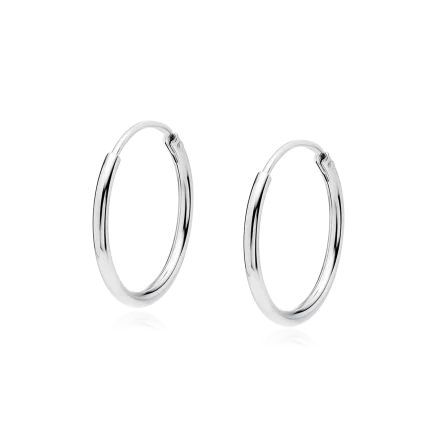 Сребърни обеци "16 mm Thin Hoop"