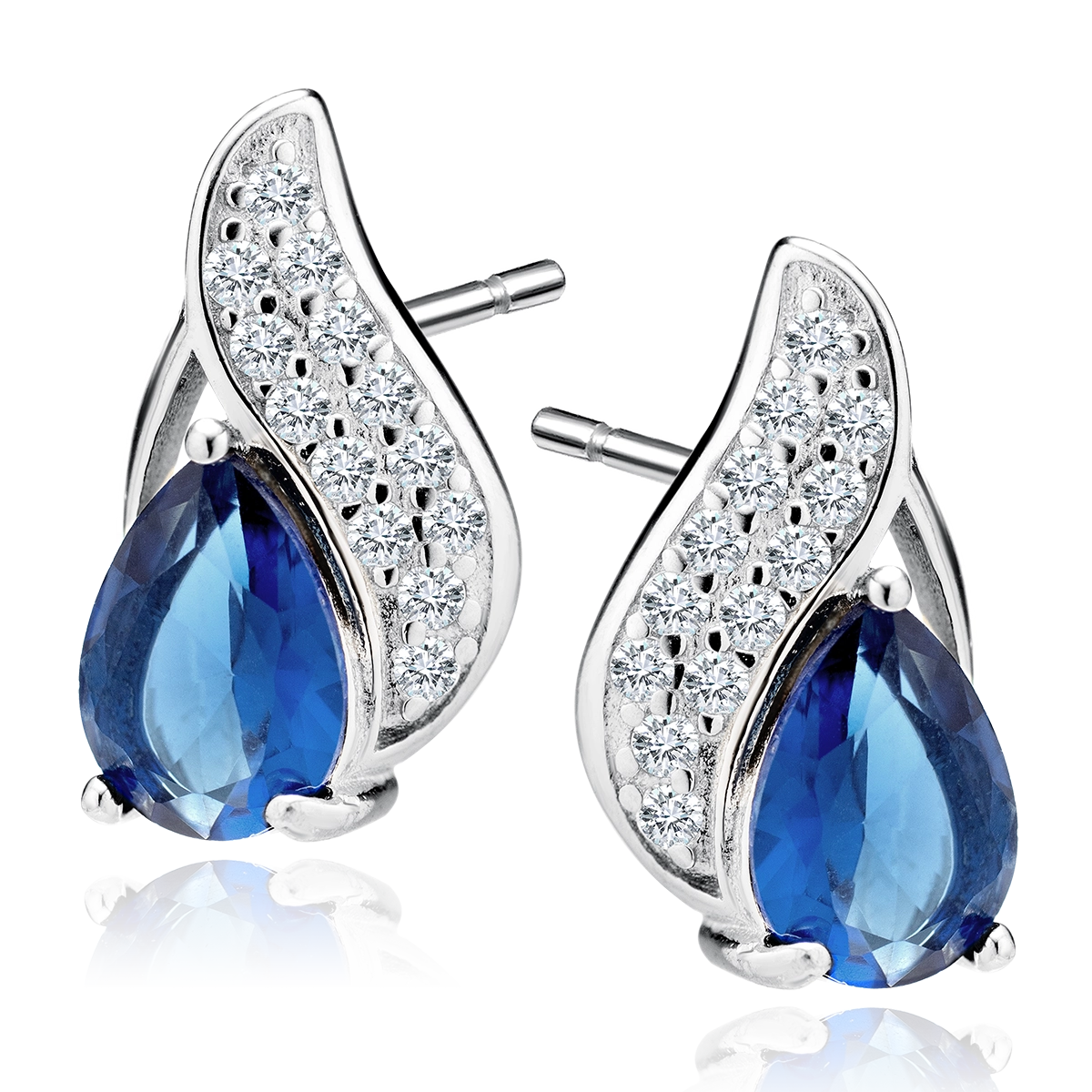 Сребърни обеци Blue Shine Сребърни обеци Blue Shine