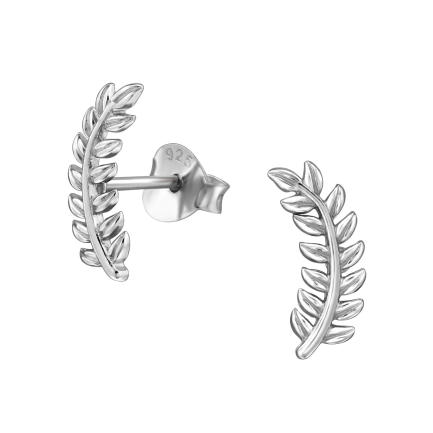 Сребърни обеци "Silver Leaves"