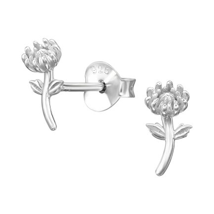 Сребърни обеци Mini Flowers