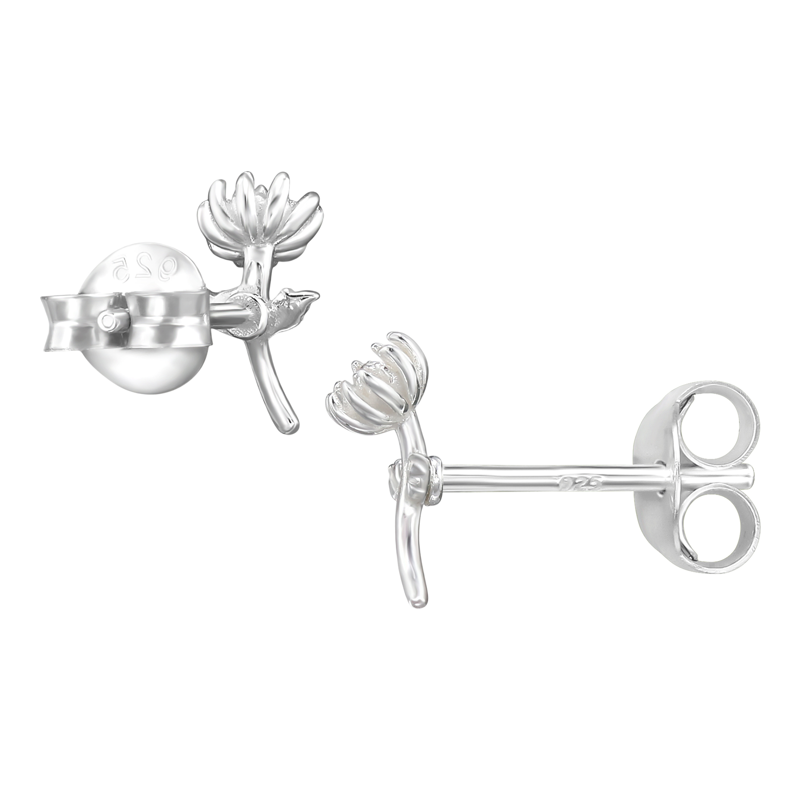 Сребърни обеци Mini Flowers2