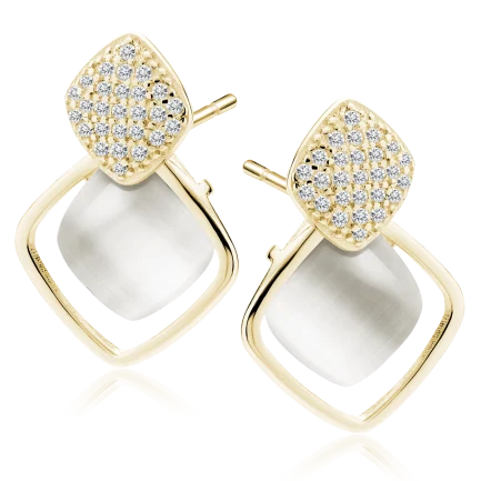 Сребърни обеци "Gold Amara"