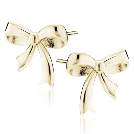 Сребърни обеци "Viola Gold"