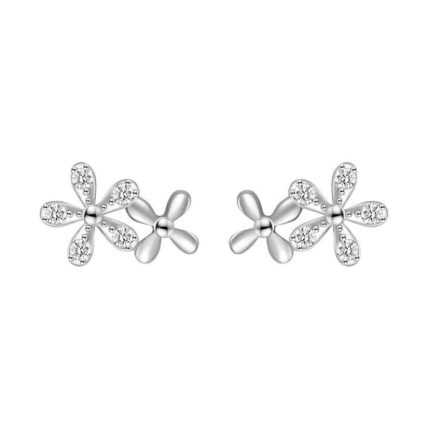Сребърни обеци "Cute Flowers"