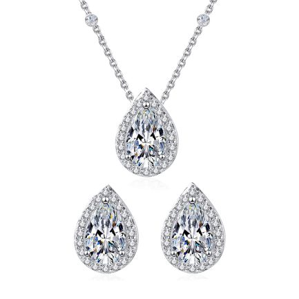 Сребърен комплект "Dimond Drops"