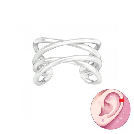 Сребърнa oбеца с клипс "Gorgeous Cuff" /1 брой/