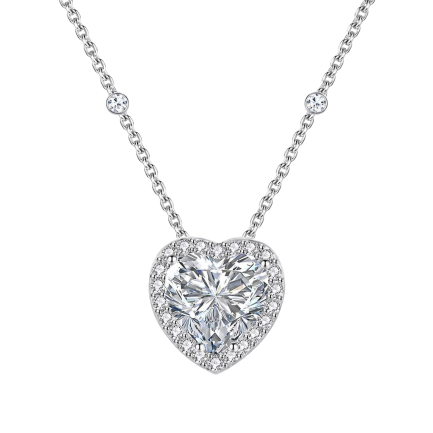 Сребърно колие "Silver Heart"