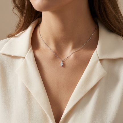 Сребърно колие “Diamond Cut”