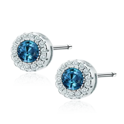 Сребърни обеци "Elegant Blue"