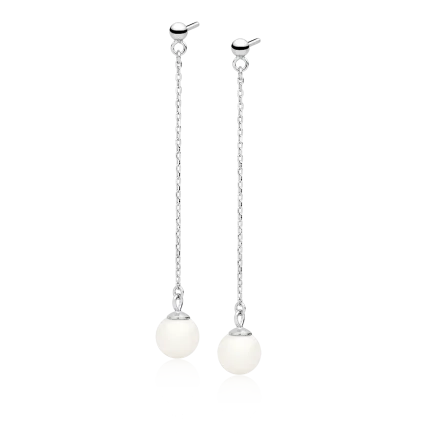 Сребърни обеци "Shell Pearls"