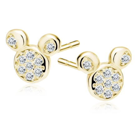 Сребърни обеци "Mickey Golden" /малки/ Сребърни обеци "Mickey Golden" /малки/