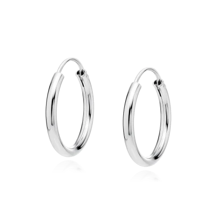 Сребърни обеци "Ring" 2 см