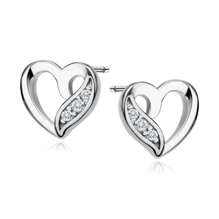 Сребърни обеци "Mini Silver Love" /малки/