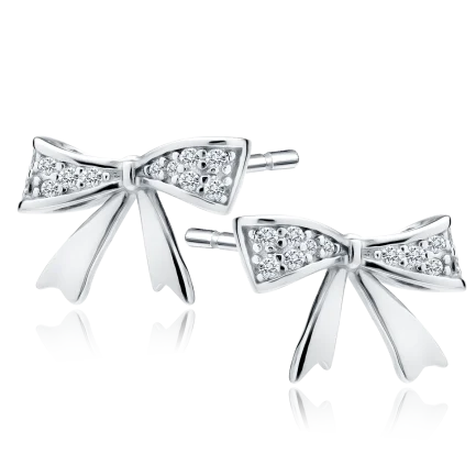 Сребърни обеци "Silver Bow"