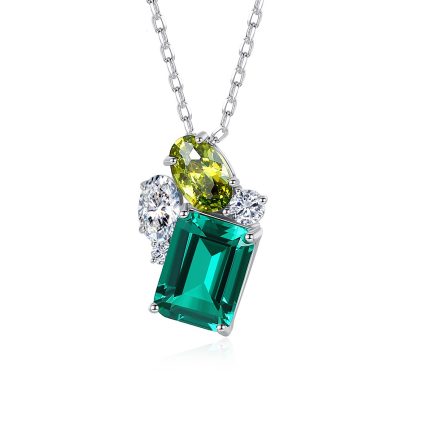 Сребърно колие "Gemstone"