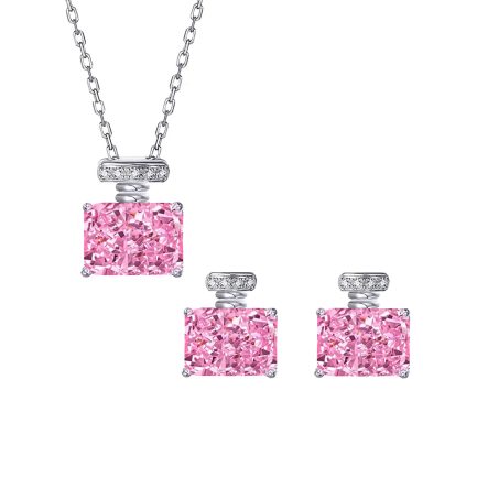 Сребърен комплект "Pink Touch"