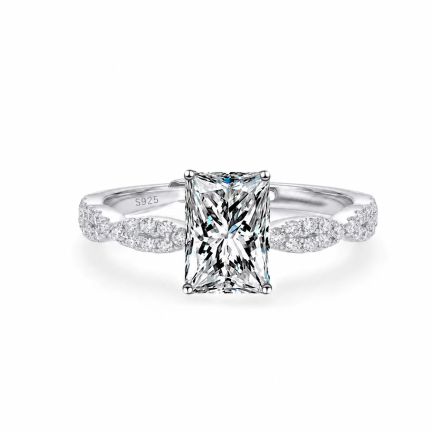Сребърен пръстен "Diamond Rectangle"