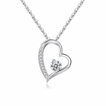 Сребърно колие "Beautiful Heart"