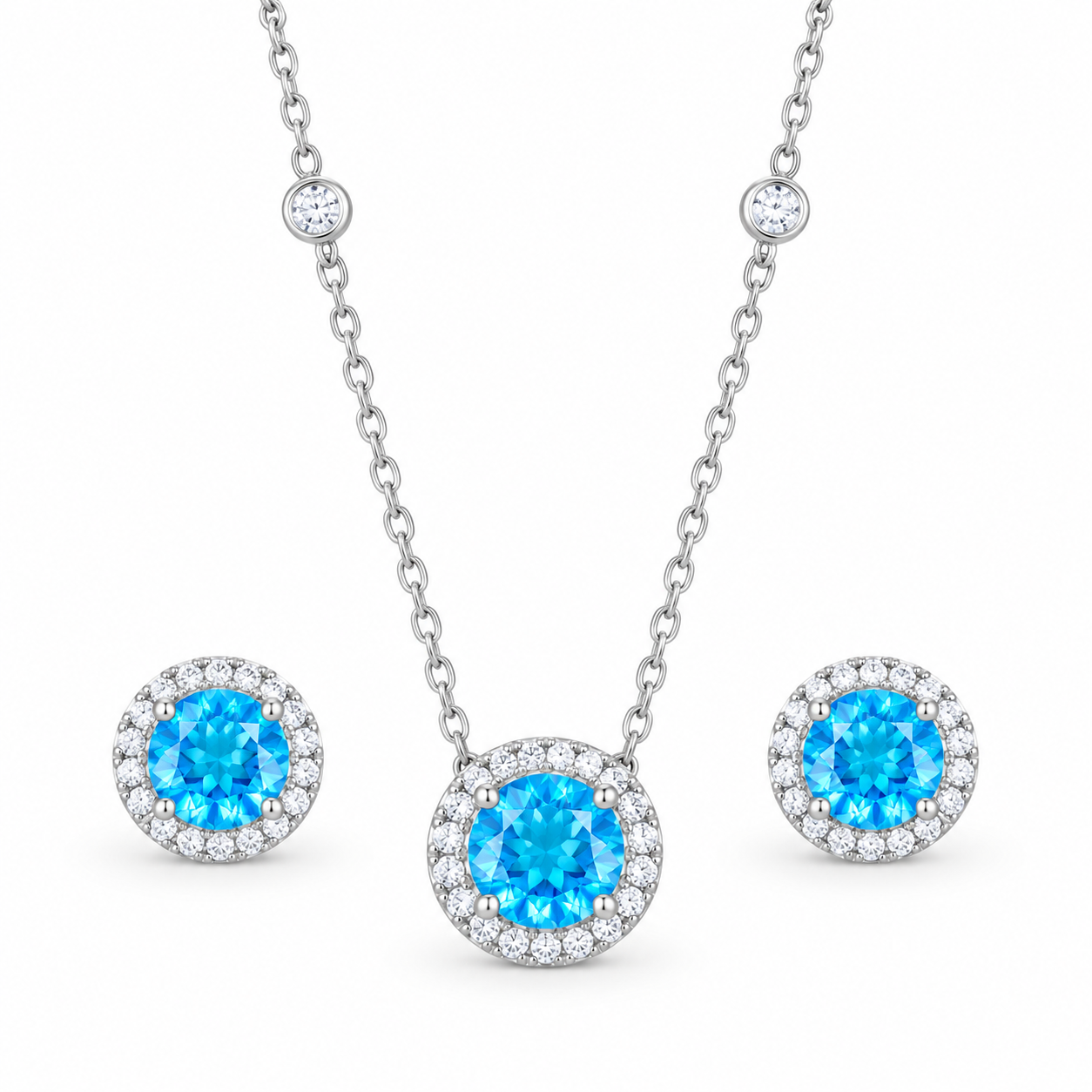 Сребърен комплект "Blue Stones" Сребърен комплект "Blue Stones"
