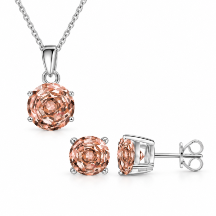Сребърен комплект "Champaigne Roses"