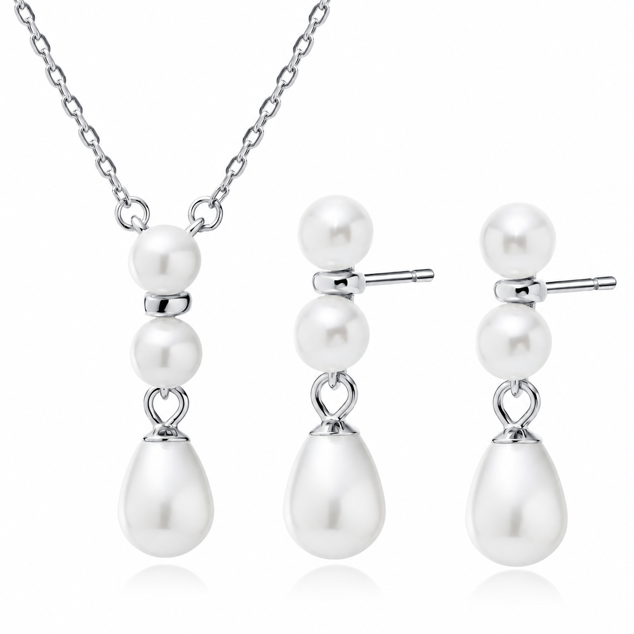 Сребърен комплект Shell Pearls Сребърен комплект "Shell Pearls"