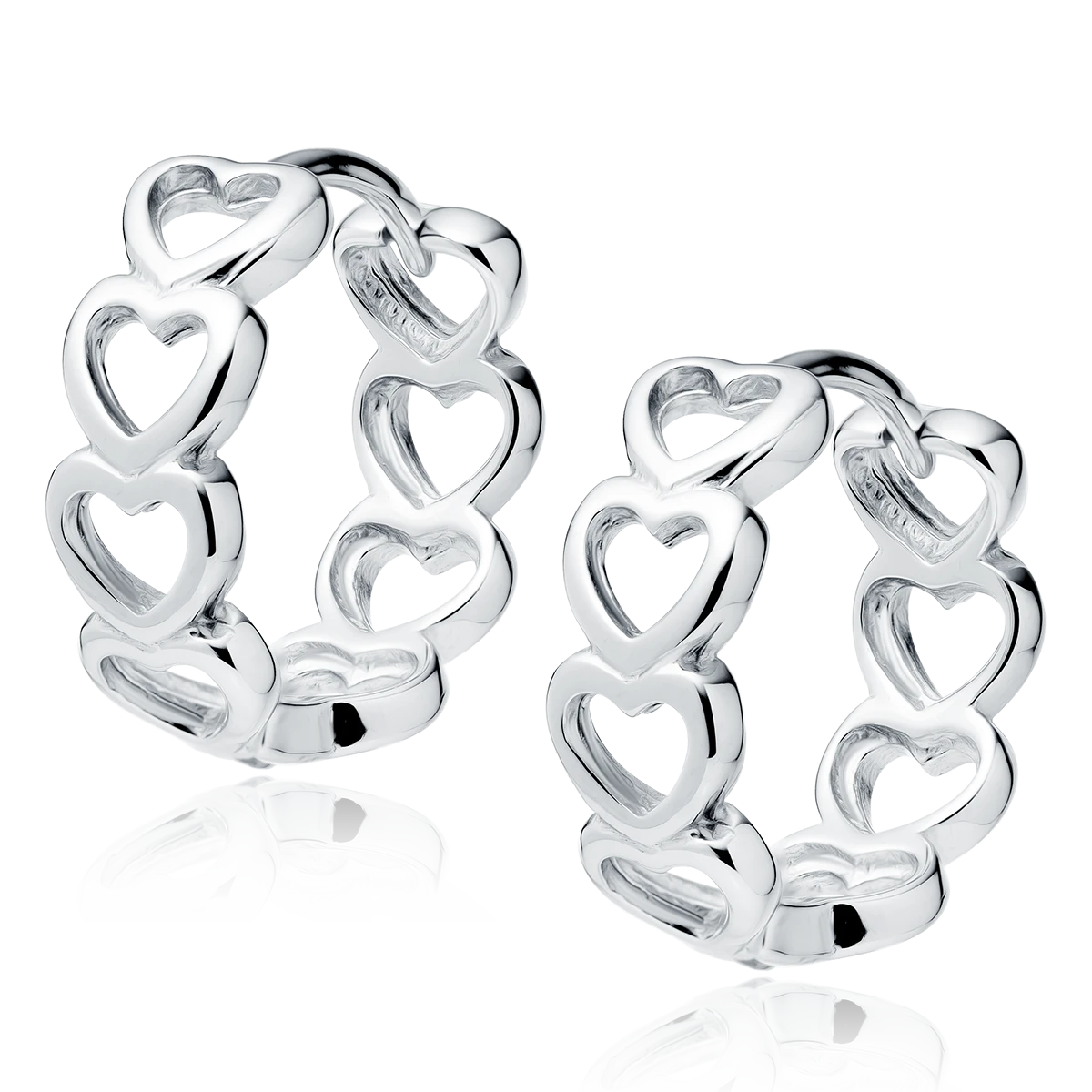 Сребърни обеци Love you More (15 mm) Сребърни обеци Love you More (15 mm)